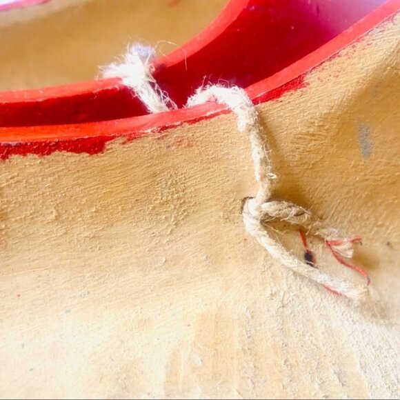 Wood Clog Sabot Slip On  Shoes Mules decor accents - Picture 7 of 7